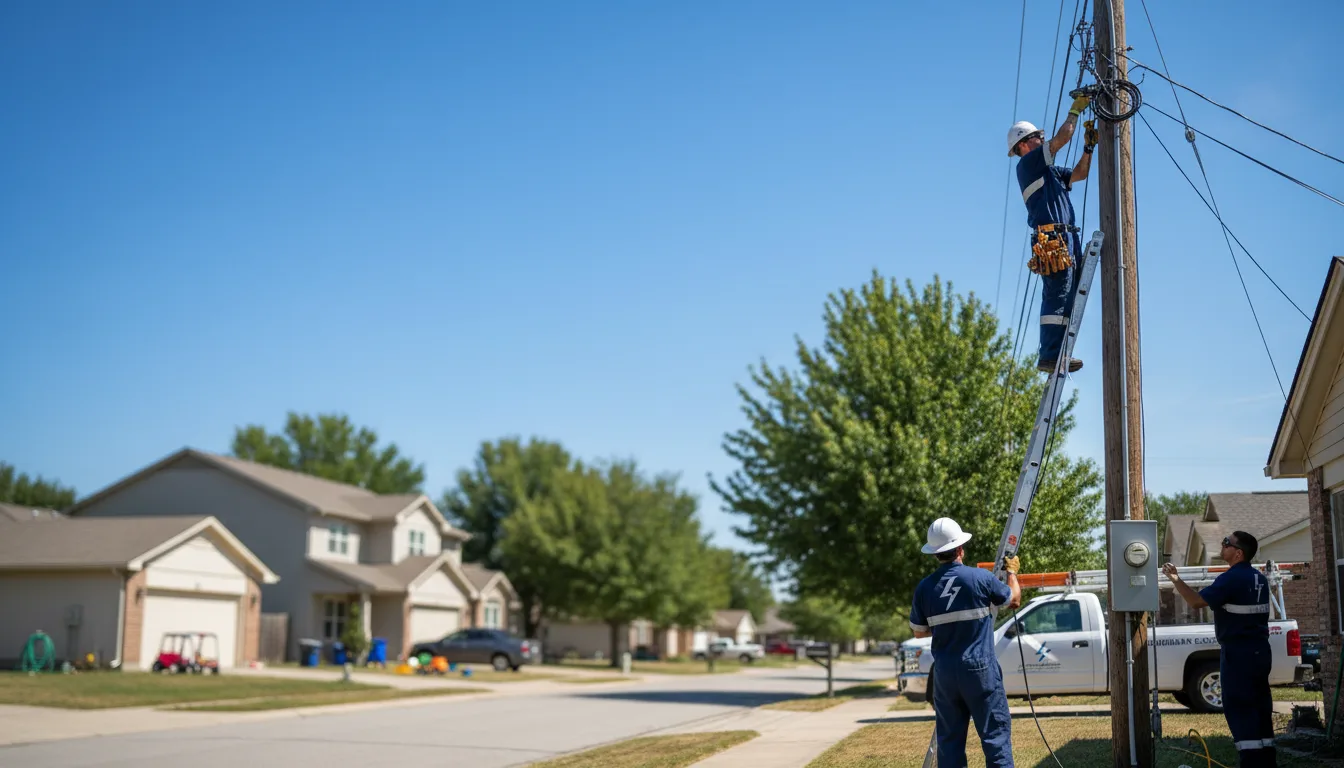 Residential electrician providing installation services in Millstone, KY